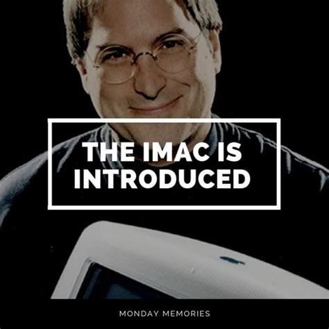 Remember Those Big Blue Imacs They Were Introduced By Steve Jobs