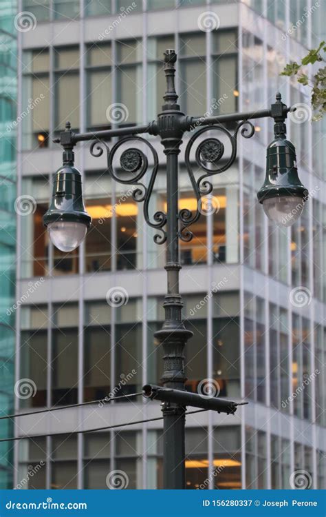 Street Lamp In New York City Stock Image Image Of Manhattan