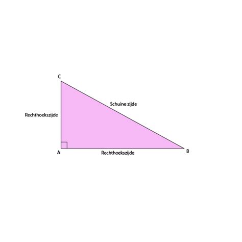 Slimleren Zijden Benoemen Van Rechthoekige Driehoeken