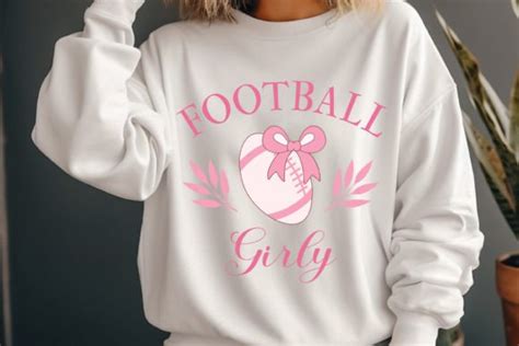 Coquette Football Girly Svg Png Vintage Graphic By Svg Box Creative