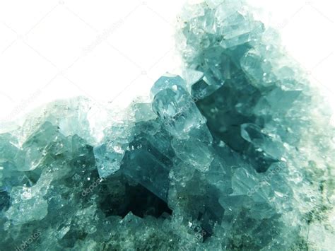 Aquamarine Geode Geological Crystals — Stock Photo © Nastya22 78354218