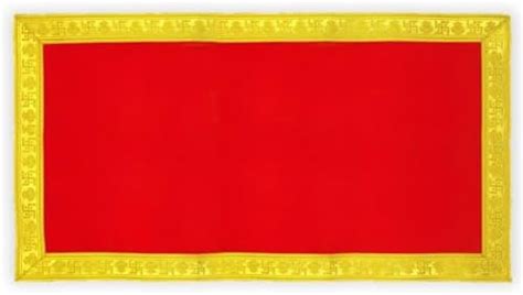 Buy Bhakti Lehar 1 Meter Red Silk Satin Altar Cloth For God Pooja