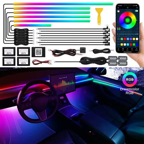 Snapklik Dreamcolor Acrylic Interior Car Led Strip Light