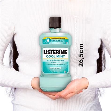 Antisséptico Bucal Listerine 1 Litro Cool Mint Sem Álcool Lojaslivia