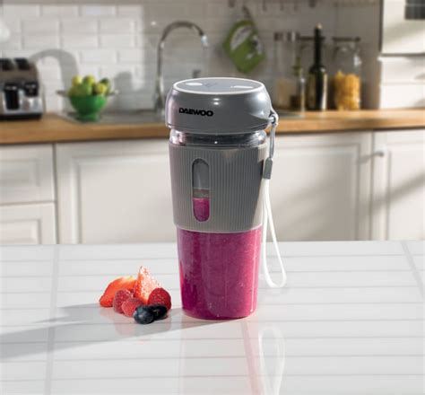 Daewoo Rechargable Portable Blender Grey Blender Portable Blender