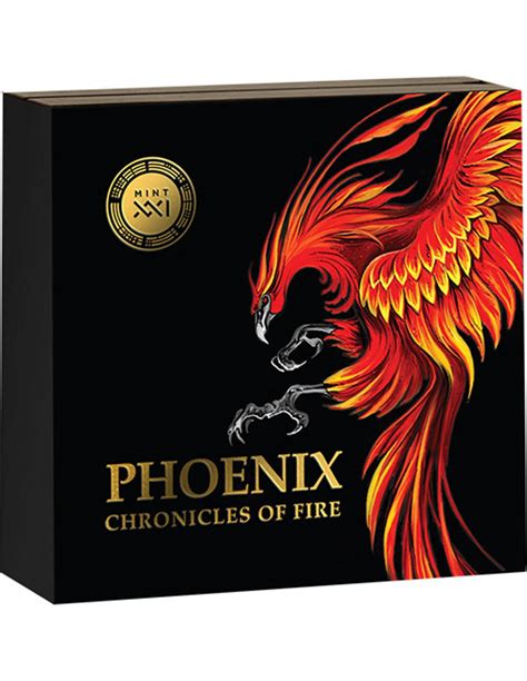 PHOENIX Chronicles Of Fire 2 Oz Silver Coin 10 Cedis Ghana 2023