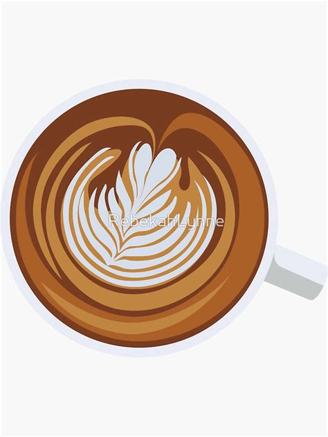 Cup A Cappuccino Sticker For Sale By Rebekahlynne Redbubble