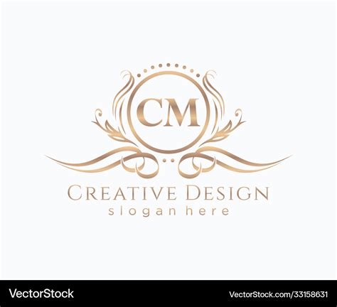 Initial Cm Beauty Monogram And Elegant Logo Design