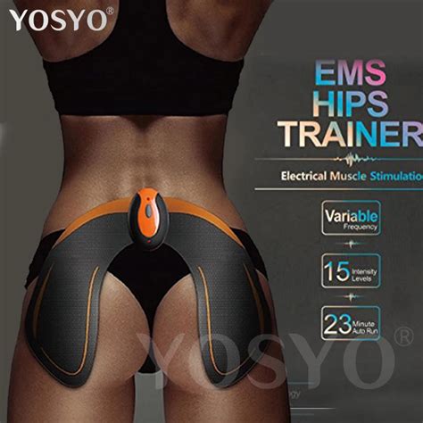 Wireless EMS Hips Trainer Remote USB Rechargeable Muscle Toner