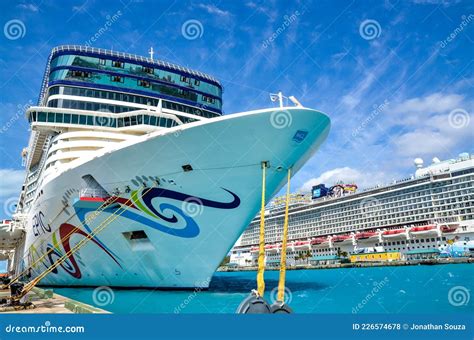 Norwegian Epic Cruise Ship Docked Editorial Stock Photo - Image of ...