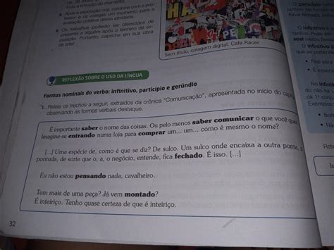 Quais Das Formas Verbais Destacadas Parecem N O Estar Conjugadas