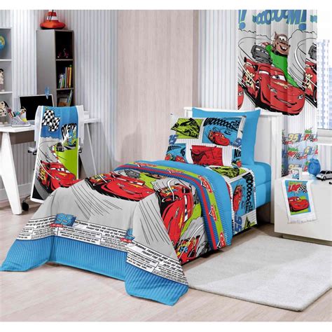 Jogo De Cama Solteiro Disney Light Algod O Poli Ster Cars