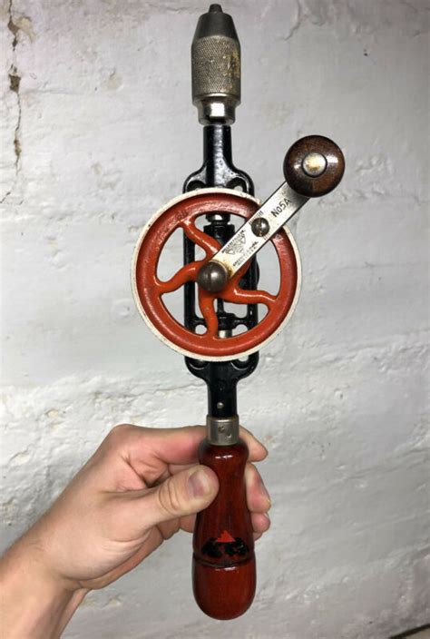 Antique Millers Falls No A Single Speed Egg Beater Hand Drill