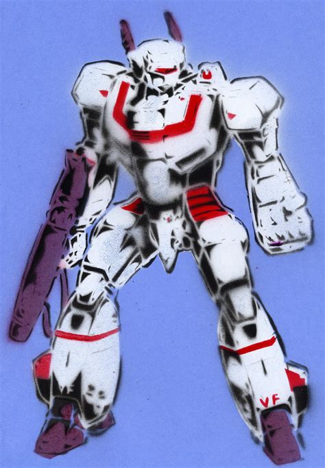 Robotech Stencil By Crusty Punk On Deviantart