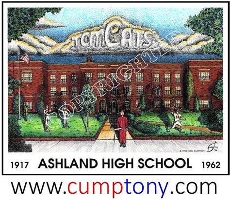 Ashland High School Ky Drawing By Tony Cumpton Fine Art America