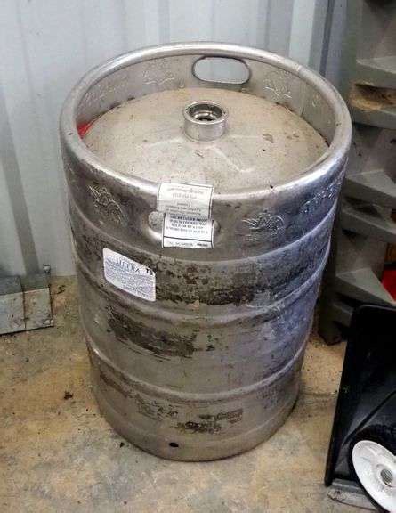 Anheuser Busch Inc Stainless Steel Beer Keg Empty Mayo Auction Realty