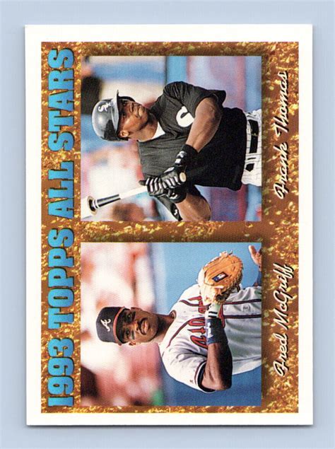 1994 Topps 384 Fred McGriff Frank Thomas EBay