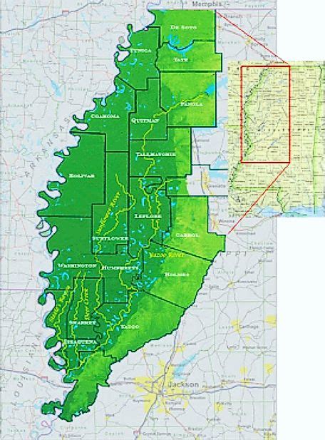 Mississippi Delta Map