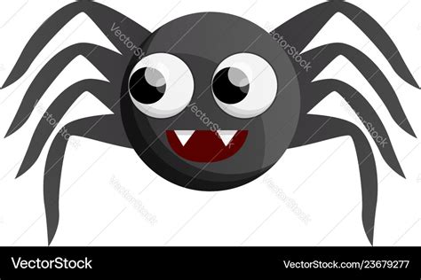 Cute Spider Icon Cartoon Style Royalty Free Vector Image