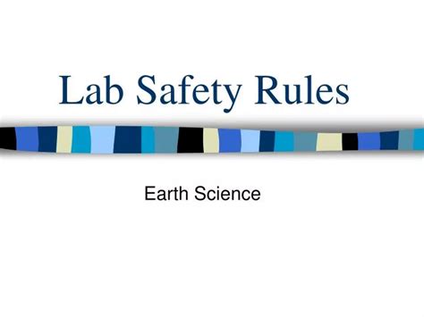 Ppt Lab Safety Rules Powerpoint Presentation Free Download Id 3126908