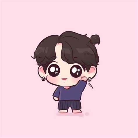 On Twitter Chibi Bts Chibi Jungkook Fanart