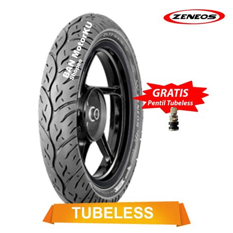 Jual Zeneos ZN 77 Zn77 Ukuran 80 90 14 Tubeless Ban Motor Free