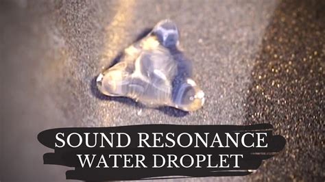 Cymatics Experiment Merkaba Sound Resonance Of Water Droplet Sacred