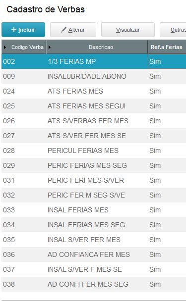 RH Linha PRotheus GPE Como Fazer Filtro Das Verbas SIM Para