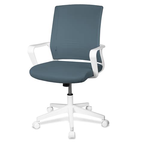 Silla Oficina Ergon Mica Giratoria De Escritorio Moderna Azul Coppel