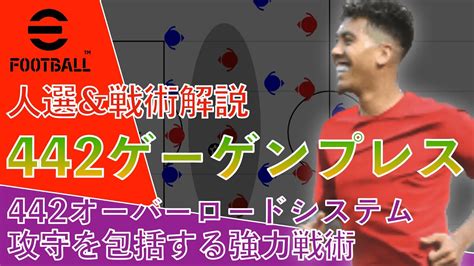 【ゲーゲンプレス】442オーバーロードシステム。オーバーロードとゲーゲンプレスによる試合包括戦術。カウンター風ポゼッション