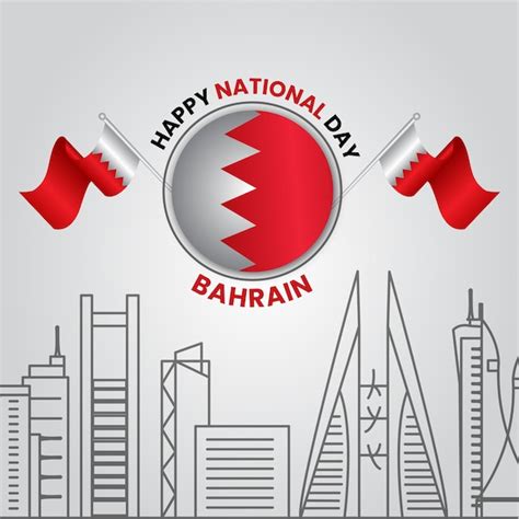 Premium Vector Happy National Day Bahrain