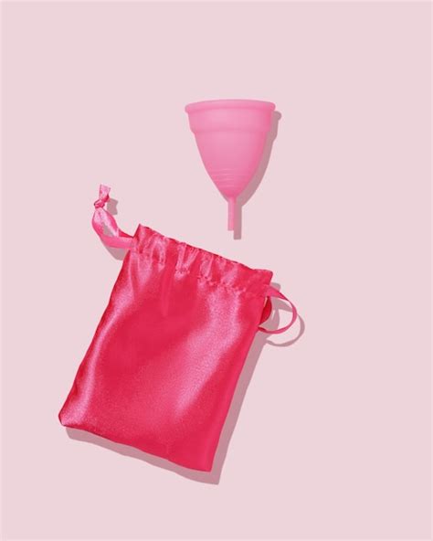 Premium Photo Silicone Menstrual Cup And Bag Reusable Intimate Hygiene