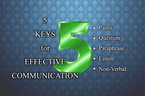 Keys For Effective Communication Wisdom Pearls