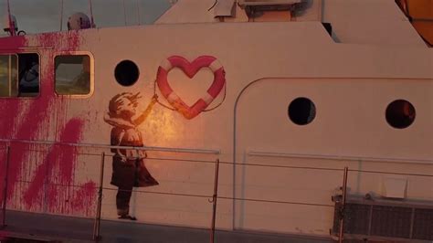 Banksy Has Bought A Working Refugee Rescue Boat And Sprayed It Bright Pink Cnn