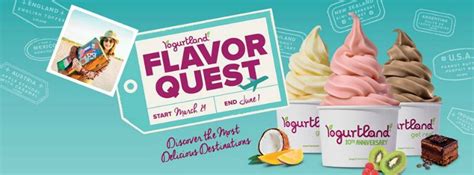 Travel Around The World With Yogurtland Flavor Quest Yogurtland