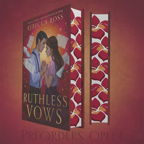 Preorder Ruthless Vows Rebecca Ross Sprayed Stencilled Edge Special