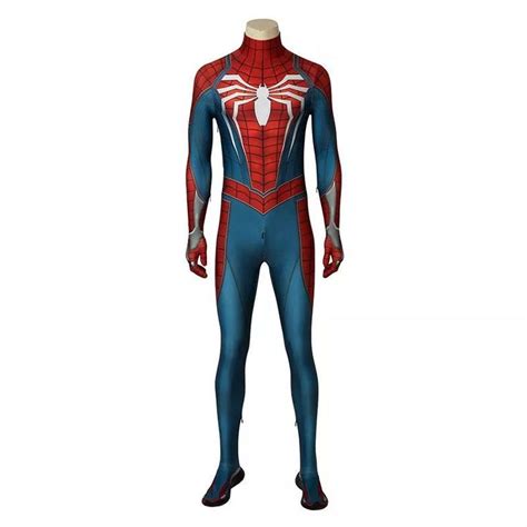 Spider Man Ps Peter Parker Spiderman Jumpsuit Cosplay Costume With He