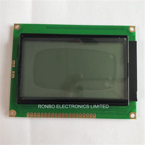 128X64 Stn Blue Negative Graphic LCD Module COB Screen With 6800