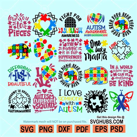 Autism Svg Bundle Autism Quotes Svg Bundle Autism Svg Files For