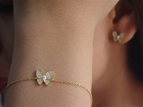 Butterfly Bracelet Diamonds Butterfly Bracelet 925 Etsy