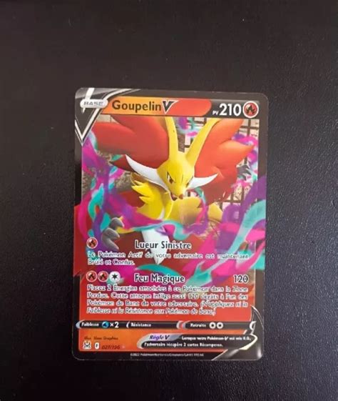 CARTE POKÉMON GOUPELIN V 027 196 EB11 Origine Perdue NEUF EUR 2 00