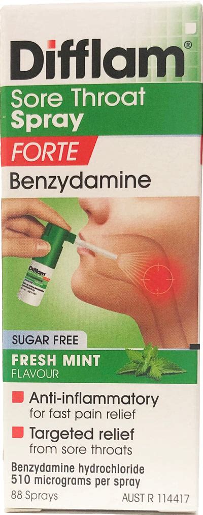 Difflam Forte Anti Inflammatory Throat Spray 15ml Health Chemist Nz Online Pharmacy