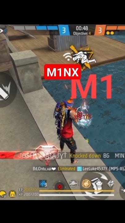 আমার ম্যাচে M1nx Me Vs M1nx Freefire Shorts Gaming Garenafreefire