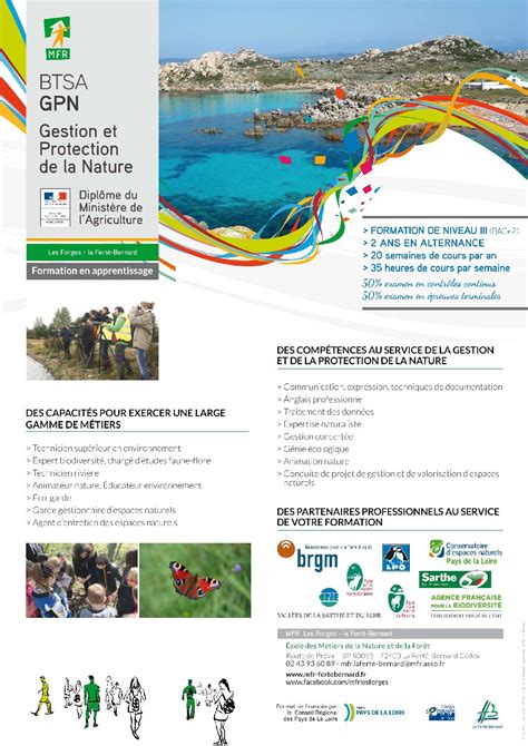 Btsa Gestion Et Protection De La Nature En Alternance