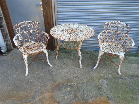 Antique Wrought Iron Garden Chairs