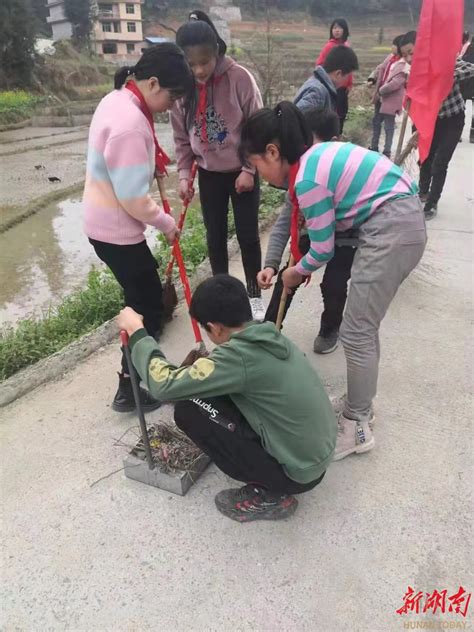 隆回县司门前镇东山小学：学校要美丽 垃圾不落地 教育资讯 新湖南