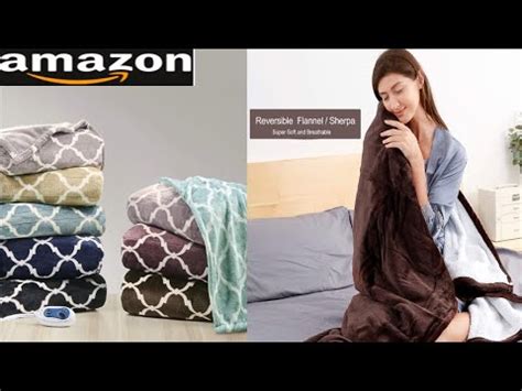 Heated Electric Throw Beautyrest Plush Electric Throw Blanket