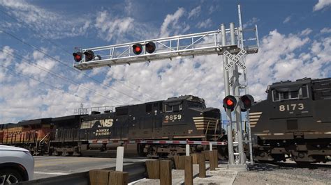 Bnsf With Ns West Highway Railroad Crossing Manifest