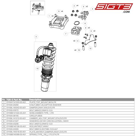 K Nutm8x125captive Washer Gr Supra Gt4 Evo Toyota 51gt3