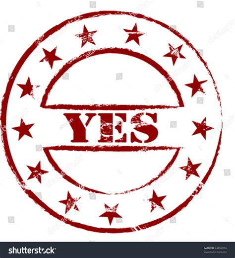 Yes Vector Rubber Stamp 24854914 Shutterstock